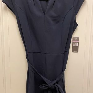 Sharagano Navy Blue Dress
